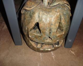 Concrete Jack-o-Lantern