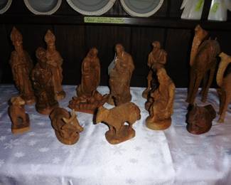 Hand-Carved Nativity Set (from Israel, olive wood)*