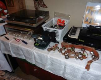 Pioneer Receiver, Turn Table, DVD Players, Polaroid Camera