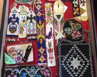 Old Native American bead work.