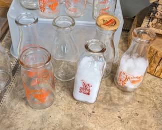 Milk bottles