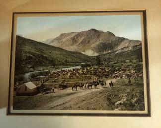 Antique cattle round up