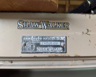 Shaw- Walker 2 door combination safe. 67 inches high x 43 & 1/2 wide x 27 inches deep
