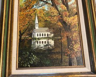 Church oil picture