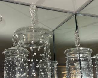 Art Glass Bubble Tumblers / Vases