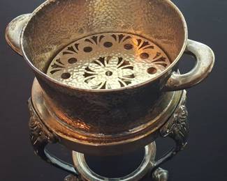 Apollo E.P.N.S. Silverplate Warming Stand with Pot