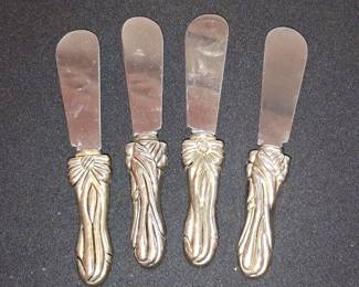 Reed & Barton Art Nouveau Sterling Silver Butter Knives Set