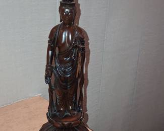 Carved Wooden Guanyin Statue