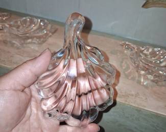 Baccarat Crystal Leaf Dishes