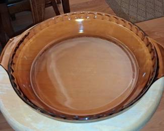 Anchor Hocking Amber Pie Plate