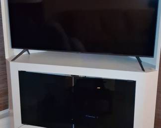 Custom Corner Media Console with Integrated TV Mount