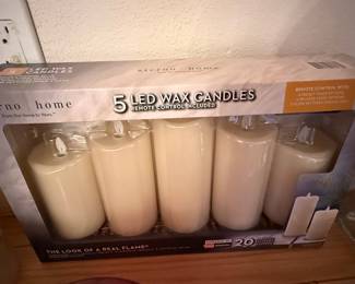 Sterno Home 5-Piece LED Wax Candle Set with Remote