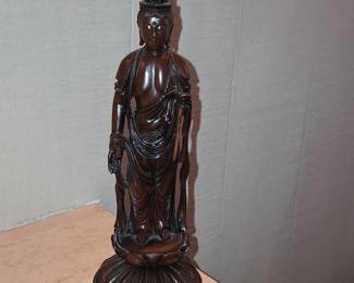Carved Wooden Guanyin Statue