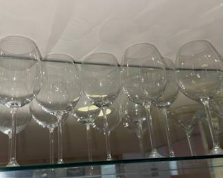 Set of 12 Lenox Tuscany Classics Crystal Wine Glasses