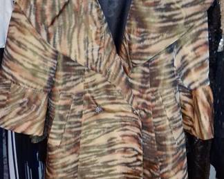 Betsey Johnson "Tiger Stripe" Print Jacket