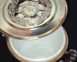 Oneida Silver Plated Covered Casserole Dish