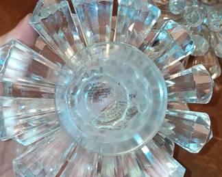 Shannon Crystal "Firestar" Candle Holders