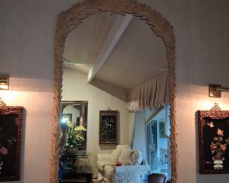 Serge Roche Style Palm Frond Mirror size 6'9" x 3'10"
