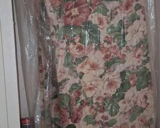 Vintage Floral Fabric Valances