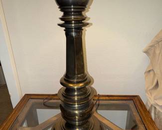 Vintage Stiffel Brass Table Lamp with Fluted Column