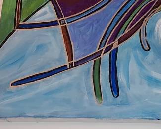 Abstract Marine Life Painting