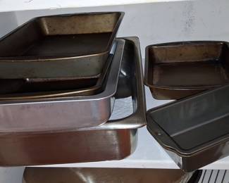 Assorted Vintage and Modern Baking Pans