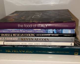Collection of Cookbooks and Art Book