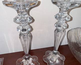 Pair of Shannon Crystal Candlesticks