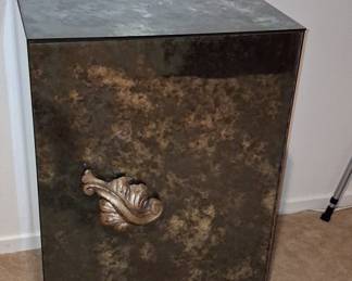 Art Deco Mirrored Cabinet with Ornate Handle