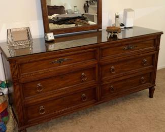 Vintage Drexel Furniture French Provincial Dresser with Mirror