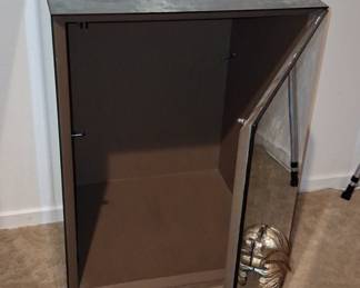 Art Deco Mirrored Cabinet with Ornate Handle
