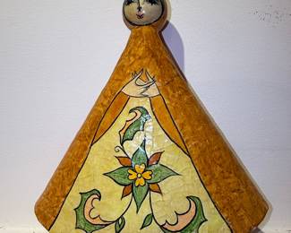Folk Art Paper Mache Figurine by Abelardo Ruiz