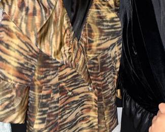 Betsey Johnson "Tiger Stripe" Brocade Blazer