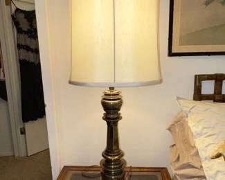 Vintage Stiffel Brass Table Lamp with Fluted Column
