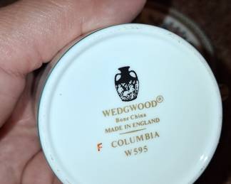 Wedgwood Columbia Pattern Bone China Teacup and Saucer