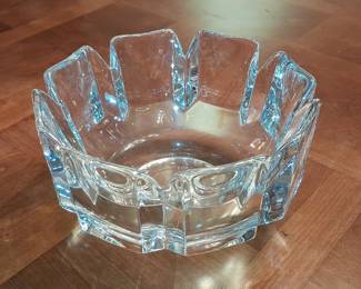 Orrefors Crystal Corona Bowl by Lars Hellsten