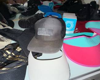 Assorted Hats and Visors - Featuring Specific Logos and Designs