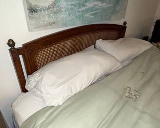 Cane Headboard Bed Frame
