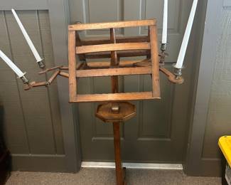 English Musical lectern made of fruitwood 