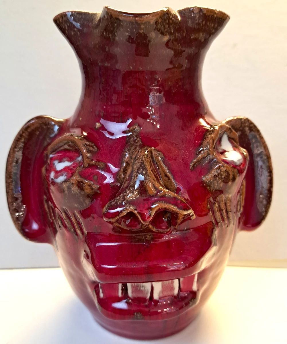 SCARCE BEN ALLMAN FACE JUG POTTERY