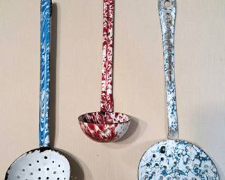ENAMEL WARE LADLE