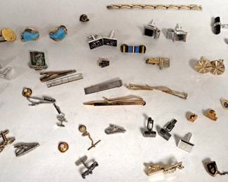 MENS CUFF LINKS TIE TACS