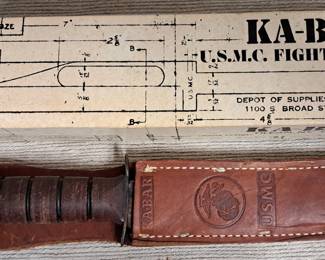 KA-BAR USMC KNIFE MILITARY