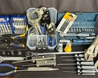 New & Like New Tools * Vise Grips * Socket Set * Wrenches * Crescent, Metric, Standard
