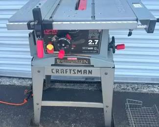 Craftsman Limited Edition 10 Inch Table Saw * Works Great * On a Rolling Stand
