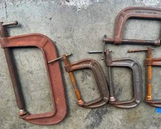 5 Brink Gotten Clamps * C Clamps * Great Set for home or work!