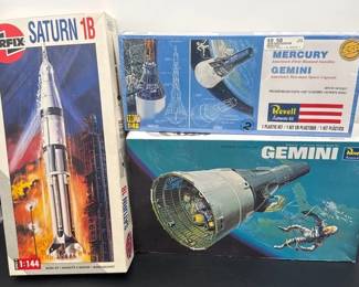 NEW! Model Space Kits * Saturn 1B * REVELL’S NASA Gemini & Mercury Gemini