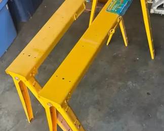 Like New Adjustable & Collapsible Saw Horse Set * Great for Storing