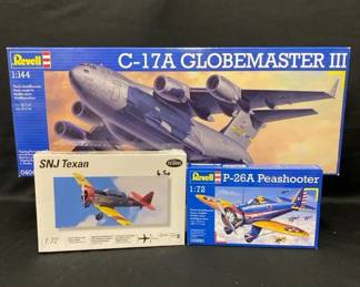 3 Model Airplane Kits NIB *Revell *Testors *1/72 Scale *1/144 scale
