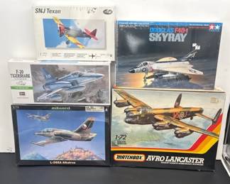 NEW! Model Airplane Kits * Scale 1:72 * Avro Lancaster; F-20 Tigershark; Navy Skyray; SNJ Texan